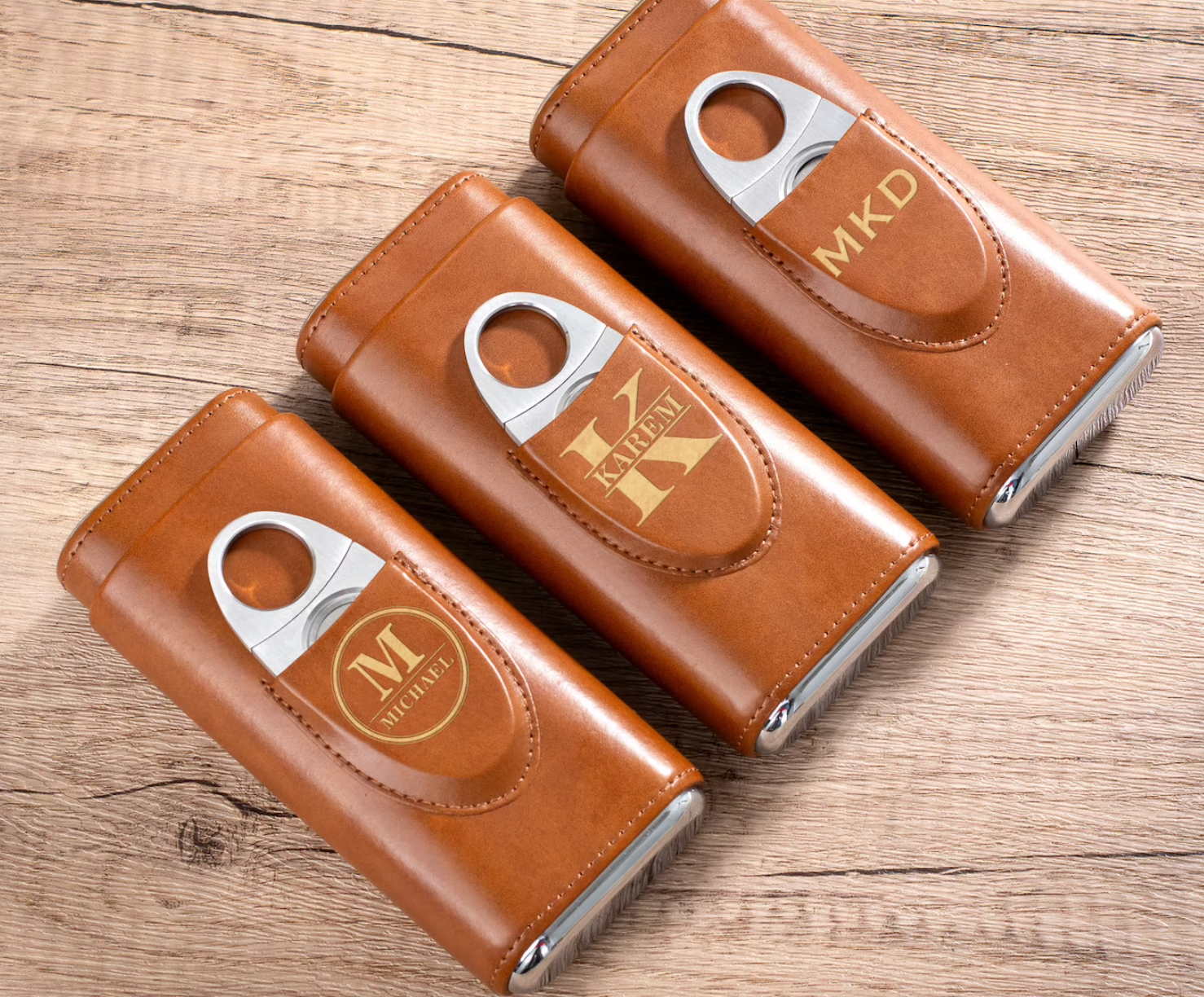 Custom Leather Cigar Case