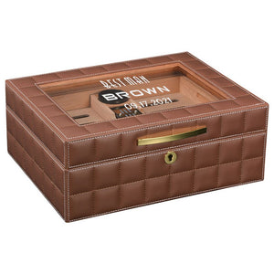 Personalized Leather Humidor