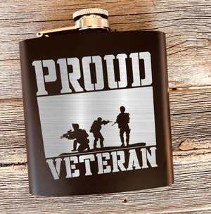 Proud Veteran Flask