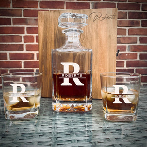 Personalized Decanter Box Set