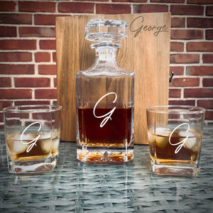 Personalized Decanter Box Set