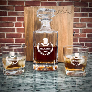 Personalized Decanter Box Set