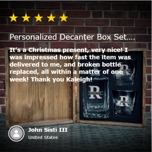 Personalized Decanter Box Set