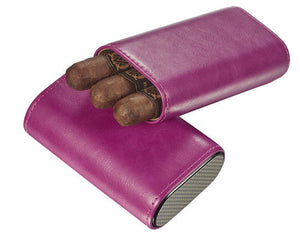 Genuine Top Grain Leather Cigar Case